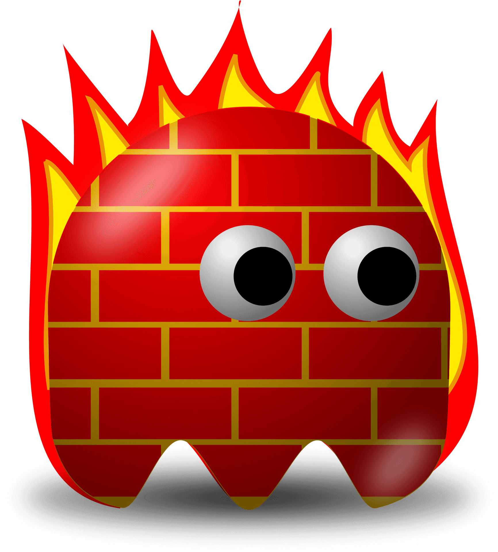 Animated Firewall Character PNG