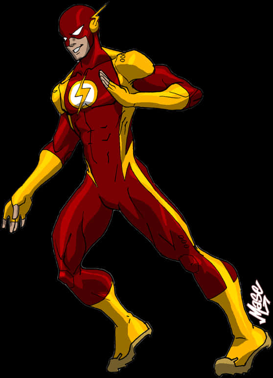 Animated Flash Running Pose PNG