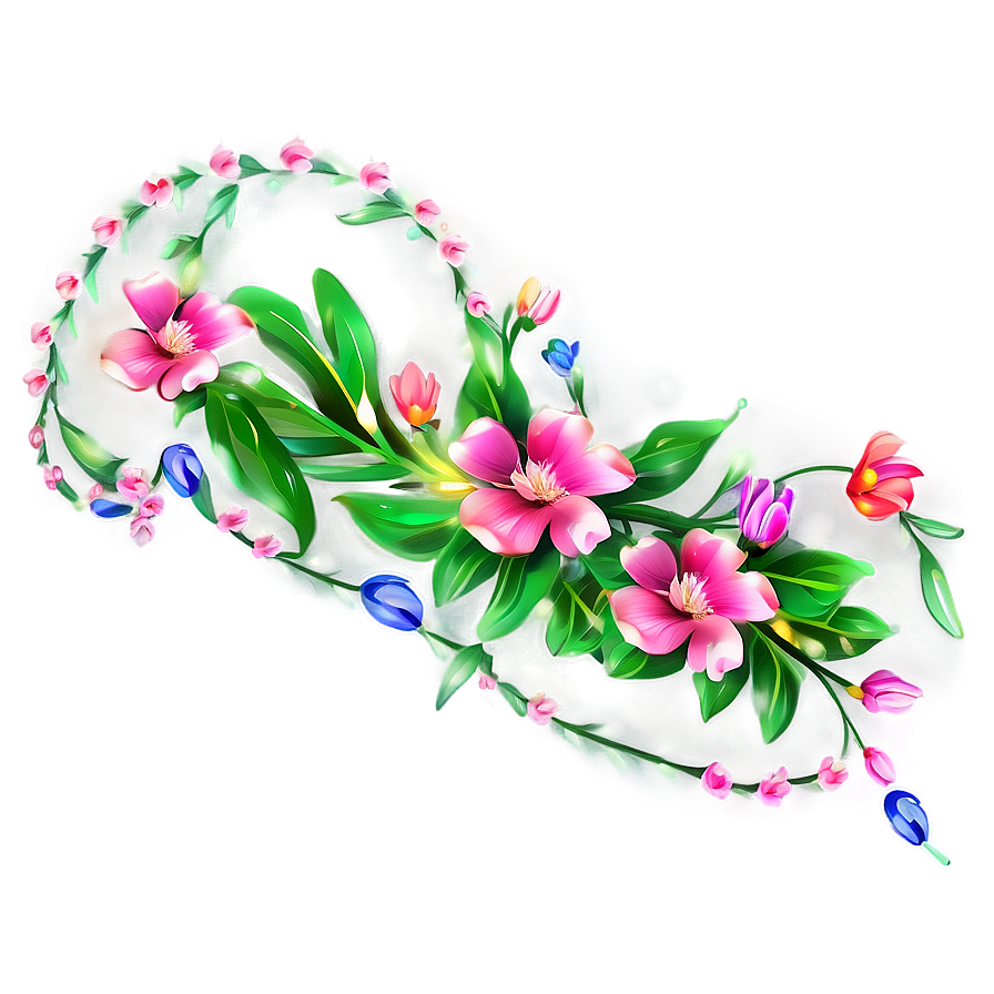 Animated Floral Loop Png 06132024 PNG