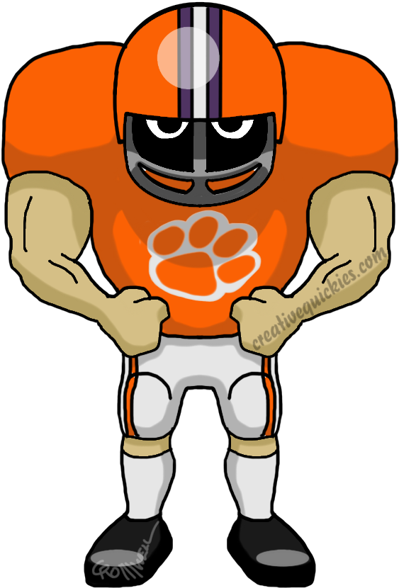 Animated Football Player Clipart PNG