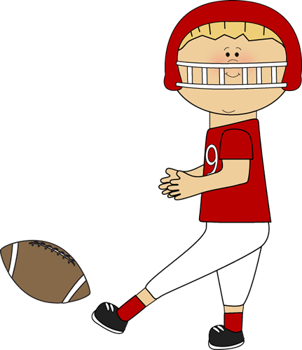 Animated Football Player Kicking Ball PNG