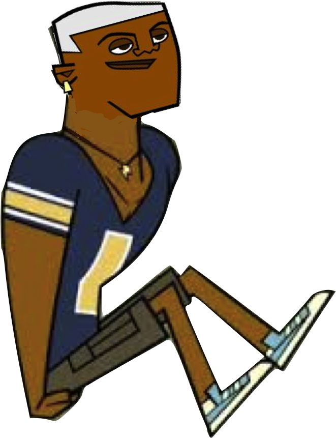 Animated Football Player Sitting PNG