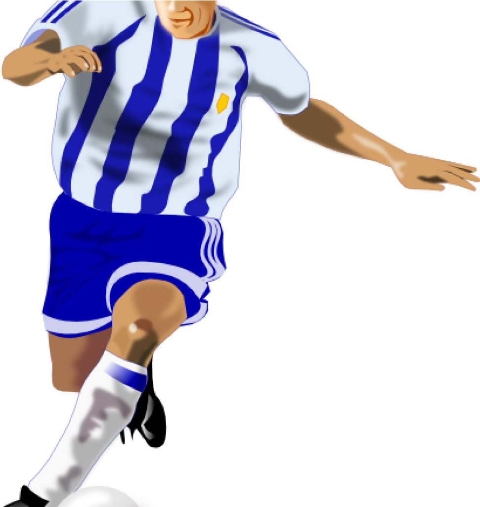 Animated Football Playerin Action PNG