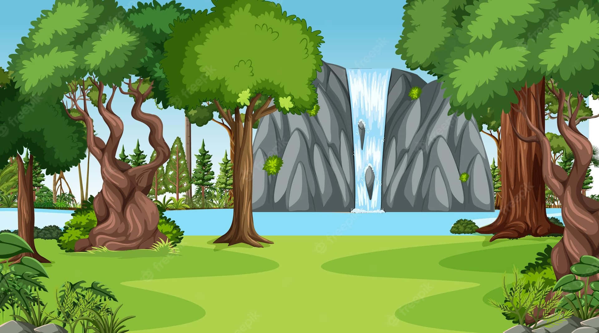 A Serene Walk Through The Animated Forest