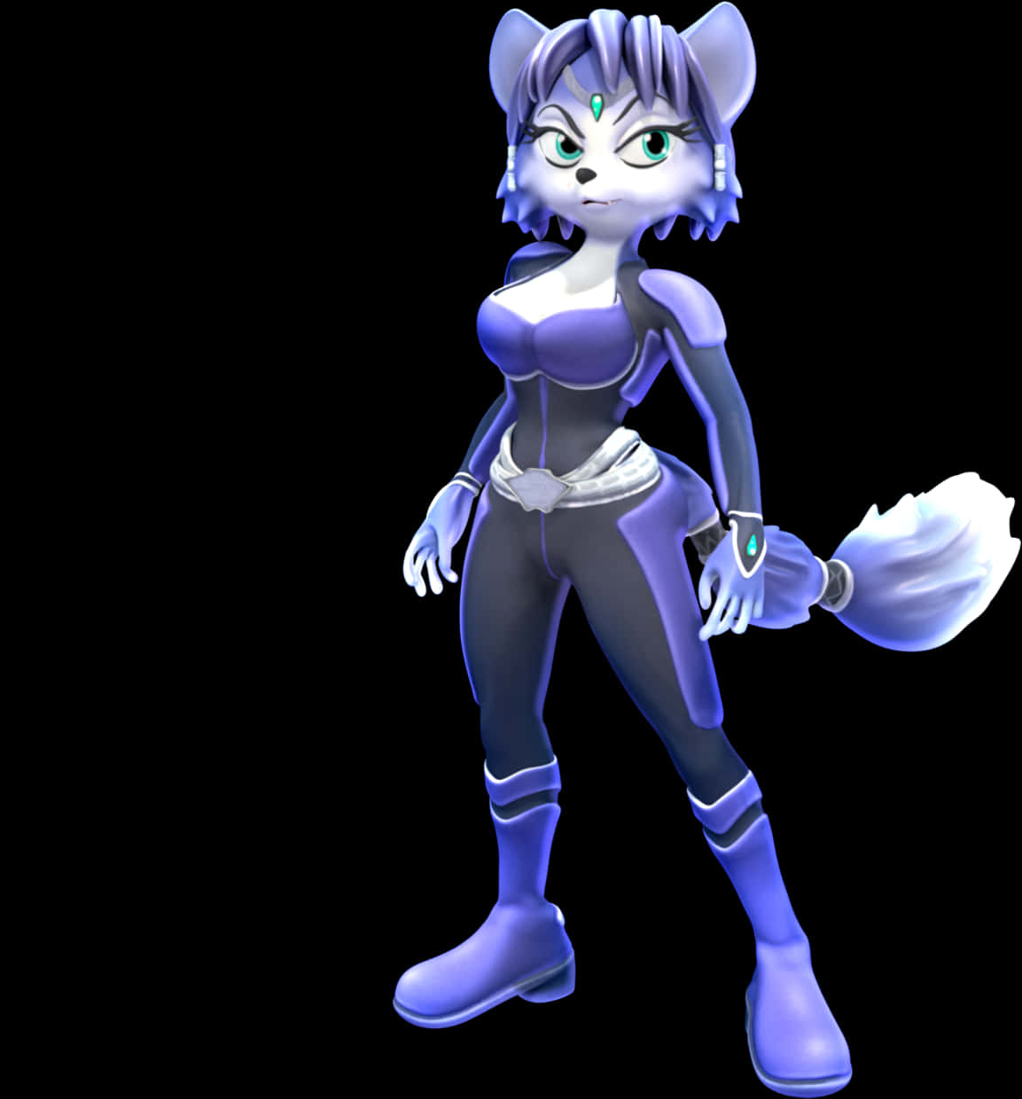 Animated Fox Character Pose PNG