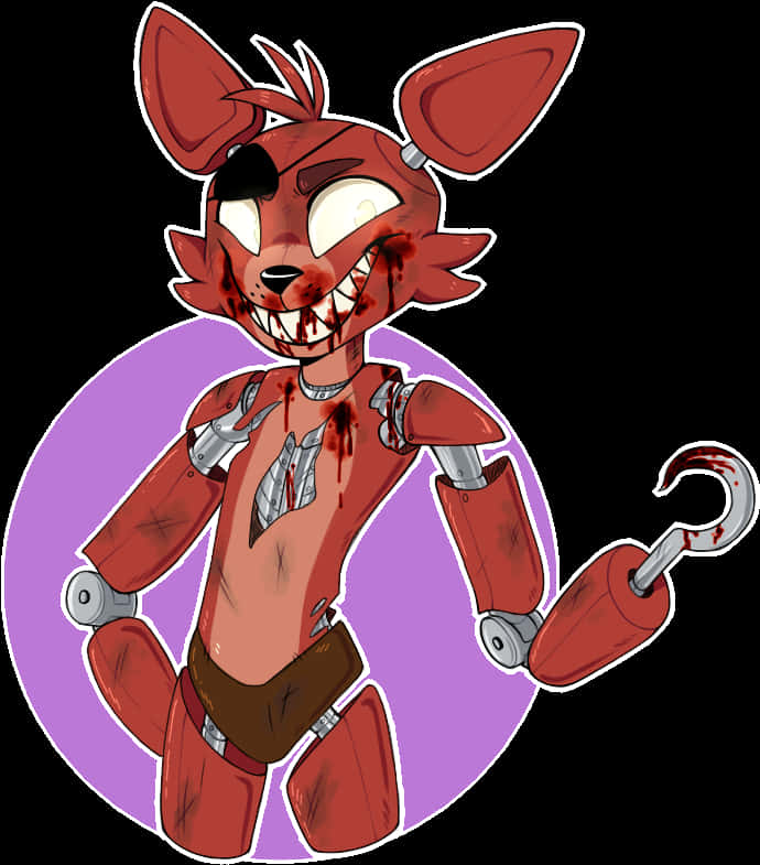 Animated Foxy Pirate Robot PNG