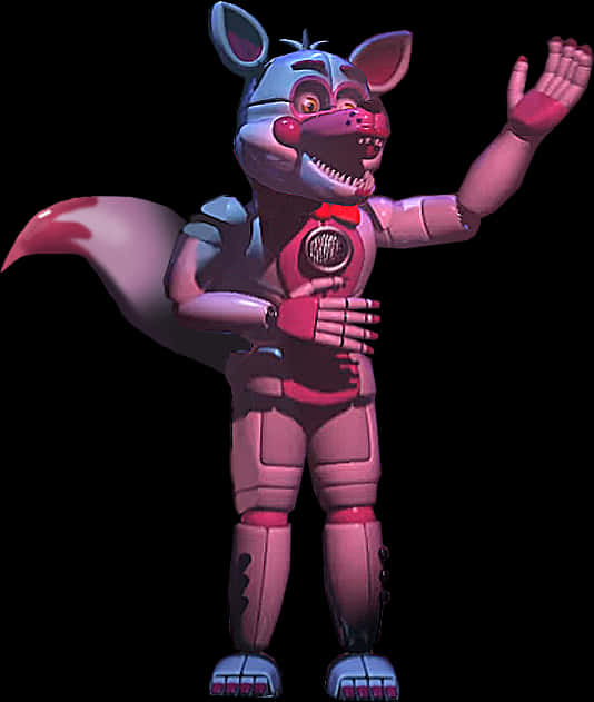 Animated Foxy Waving PNG