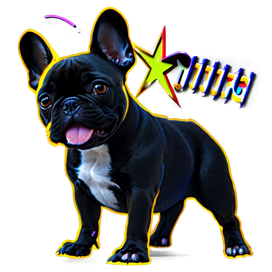 Animated French Bulldog Png 06202024 PNG