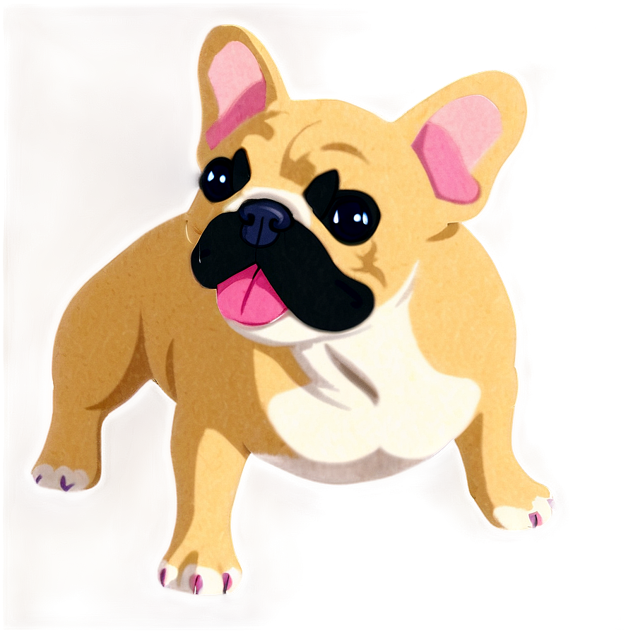 Animated French Bulldog Png 06202024 PNG