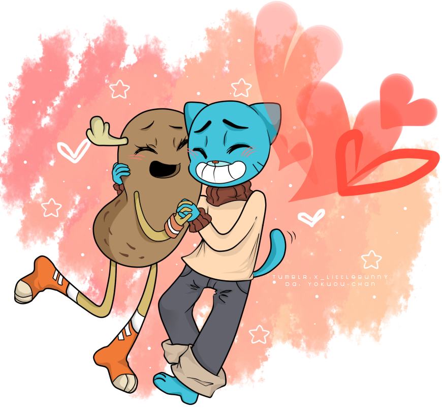 Animated Friends Embrace PNG