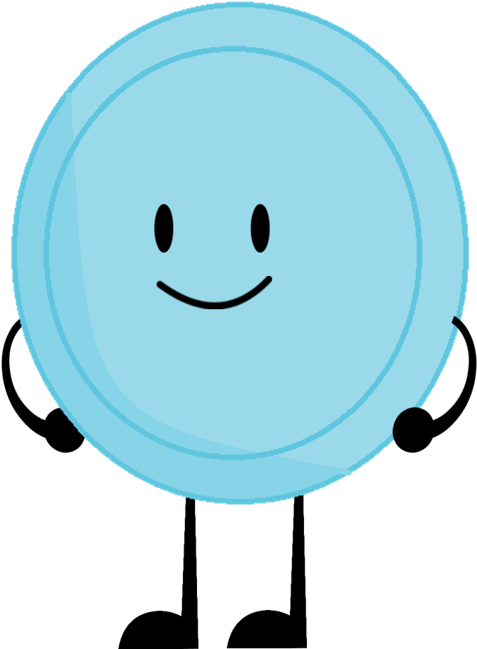 Download Animated Frisbee Character Smiling 