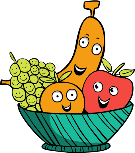 Animated Fruit Basket Friends PNG