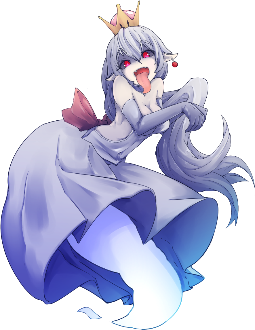 Animated Ghost Queen Illustration PNG