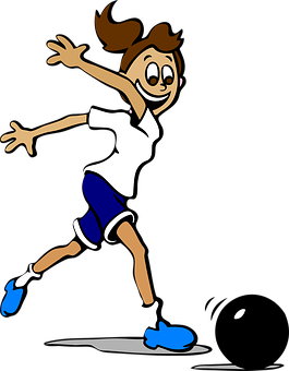 Animated Girl Running Joyfully PNG