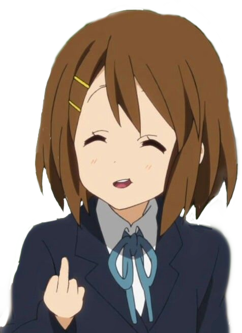 Animated Girl Winking Peace Sign PNG