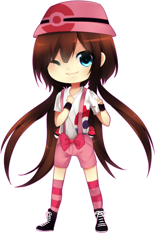 Animated Girlin Pink Sports Outfit PNG