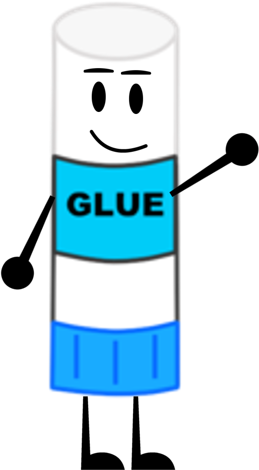 Animated Glue Stick Character PNG