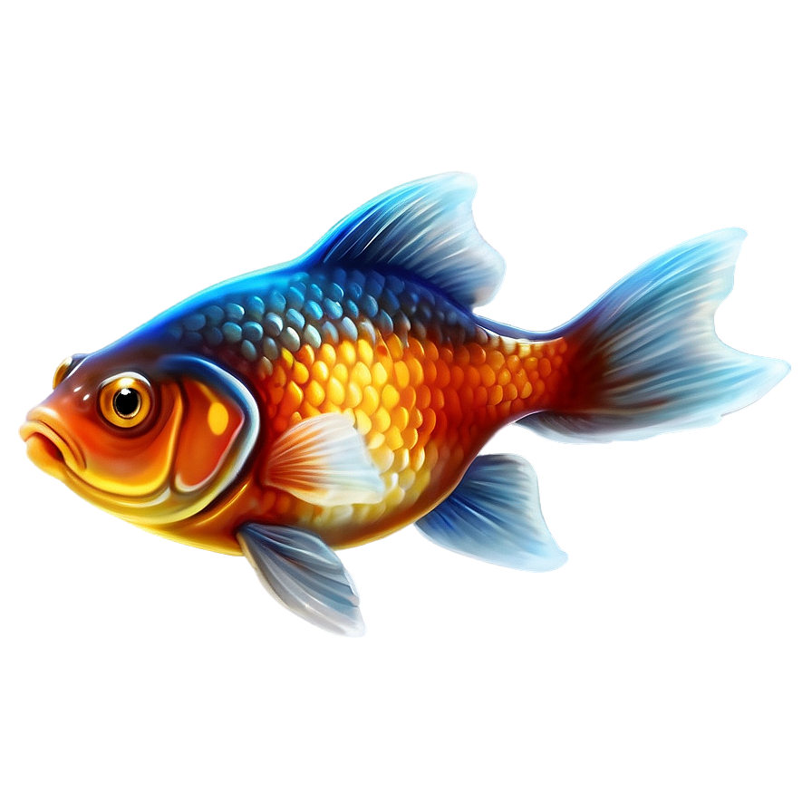 Animated Goldfish Png 05212024 PNG