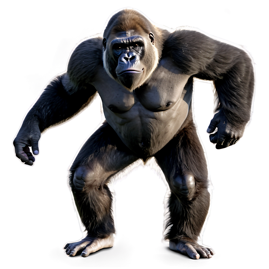 Download Animated Gorilla Walking Png 82 | Wallpapers.com