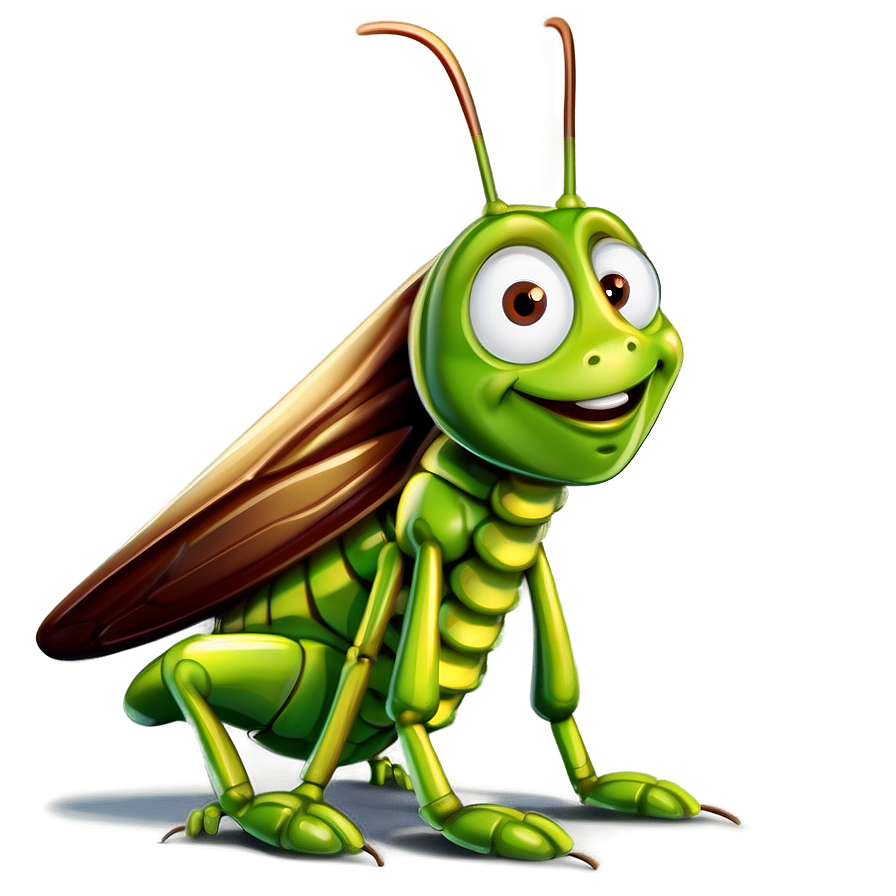 Animated Grasshopper Character Png 06122024 PNG