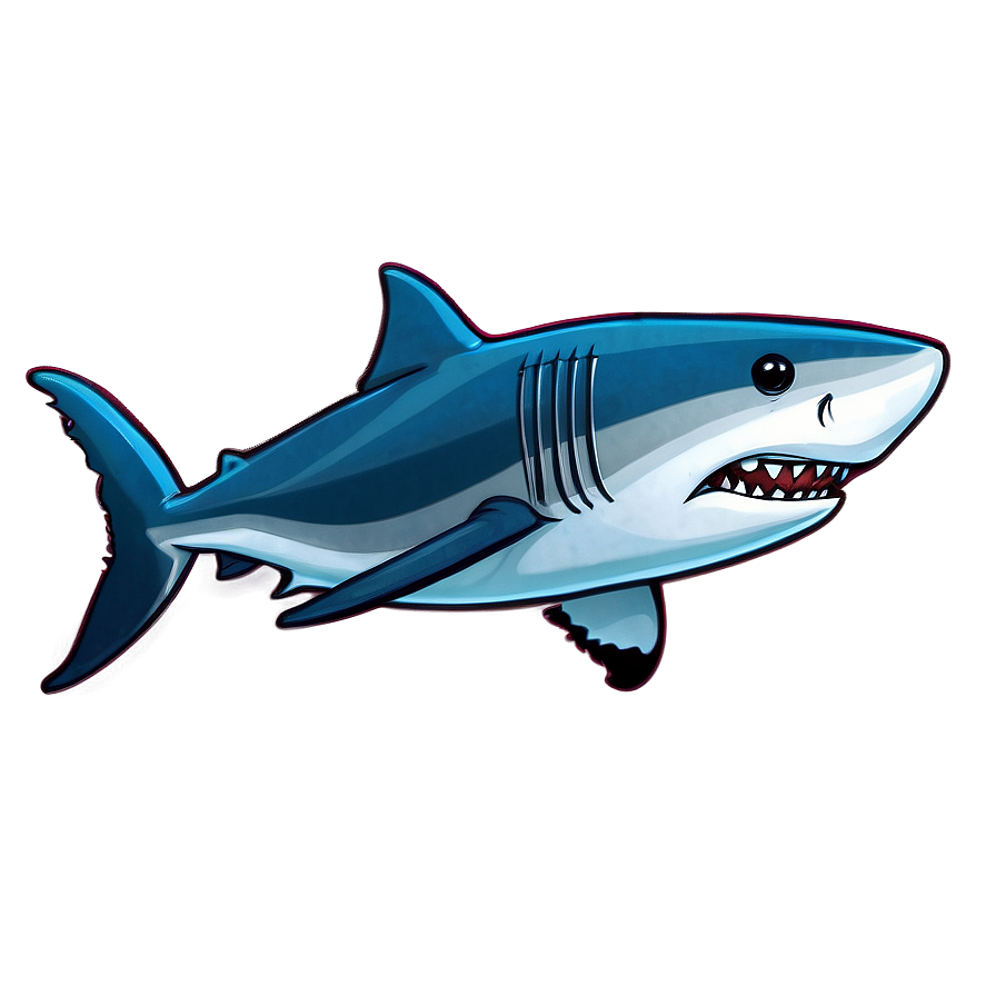 Download Animated Great White Shark Png Lcd24 | Wallpapers.com