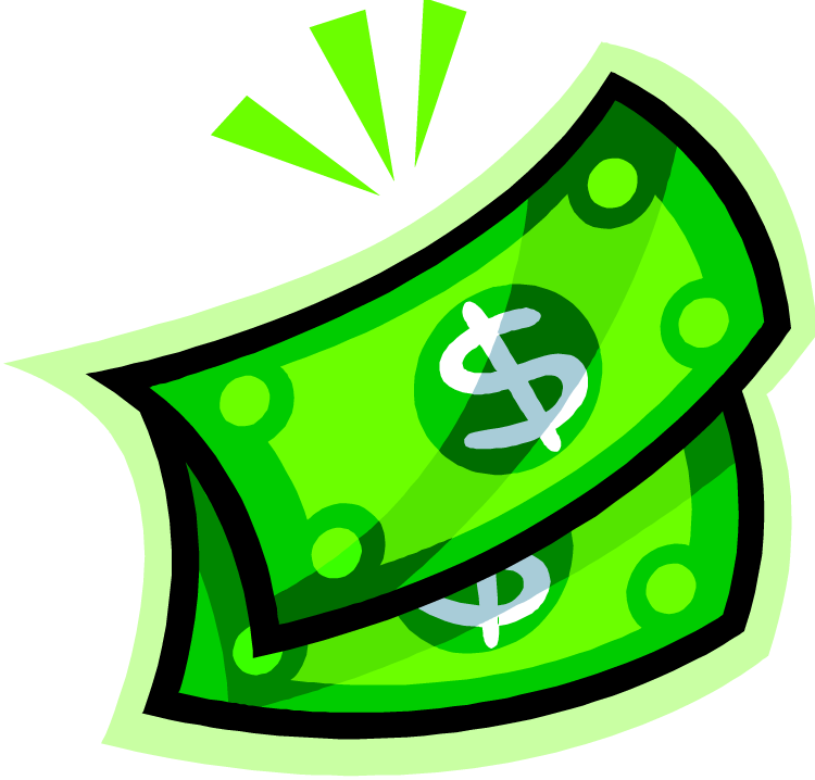 Animated Green Dollar Bill PNG