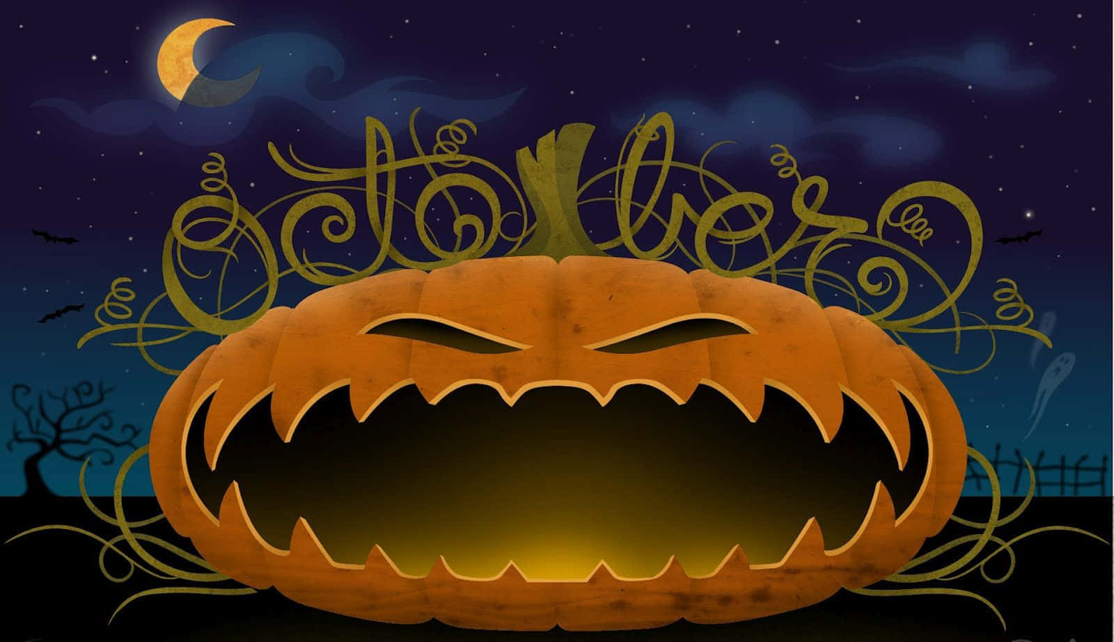 Spooktacular Animated Halloween Wallpaper