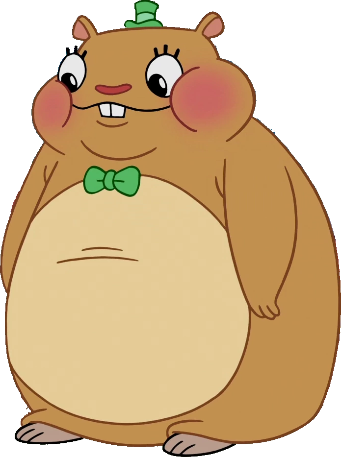 Animated Hamster Character PNG