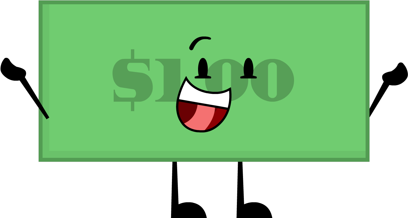 Animated Happy Dollar Bill PNG