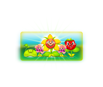 Animated Happy Plantsand Sun PNG