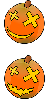 Animated Happy Sad Pumpkin Faces PNG
