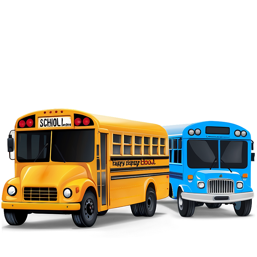 Animated Happy School Bus Png Fkd44 PNG