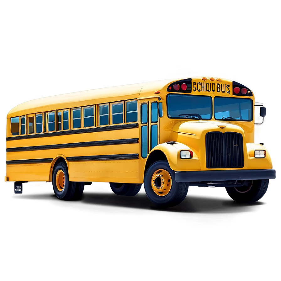 Animated Happy School Bus Png Xyf45 PNG