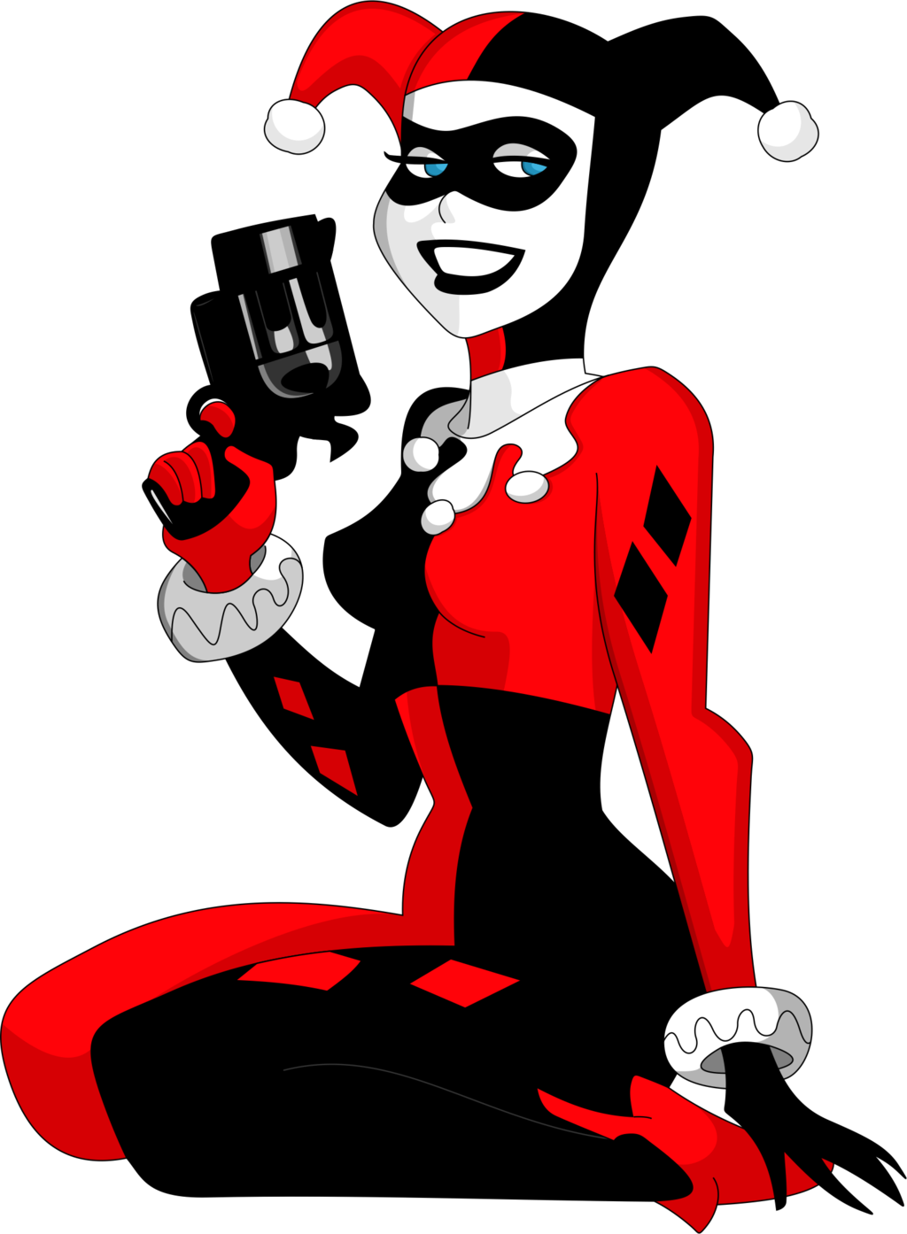 Animated Harley Quinn With Mallet PNG