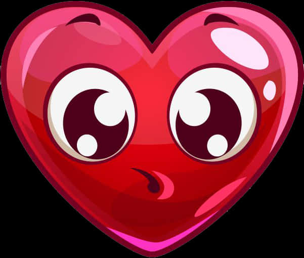 Animated Heart Character PNG