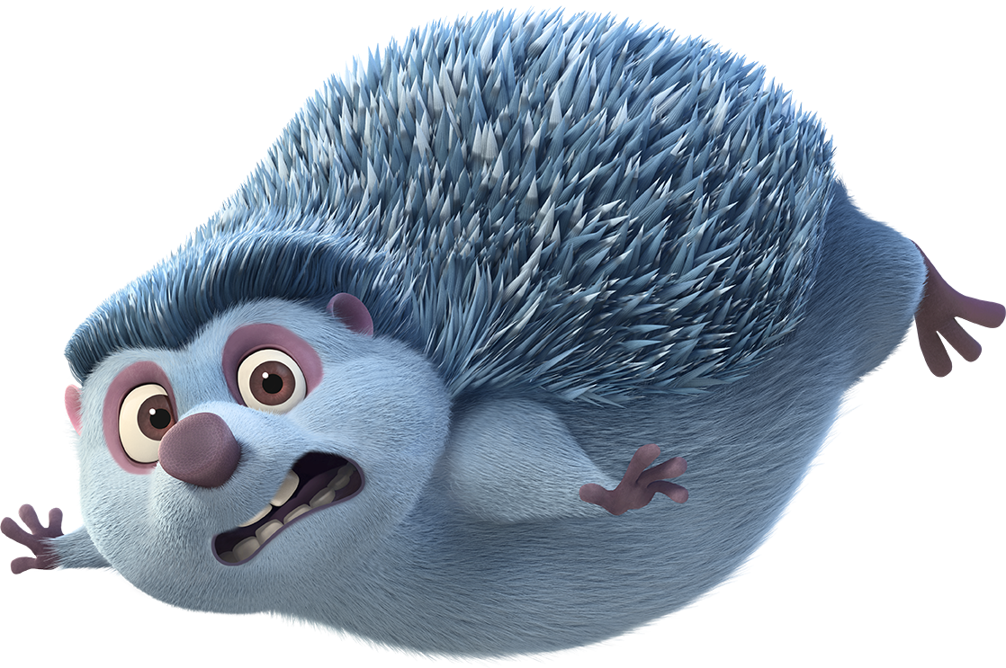 Animated Hedgehog Character PNG