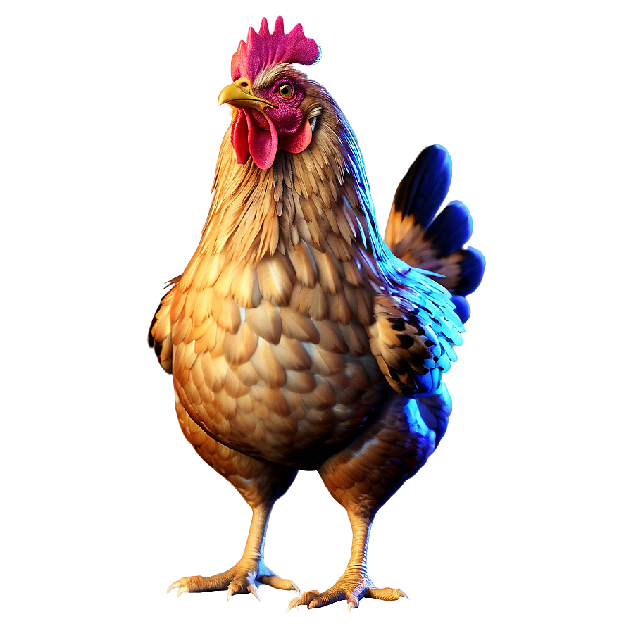 Animated Hen Character Png Dnq49 PNG