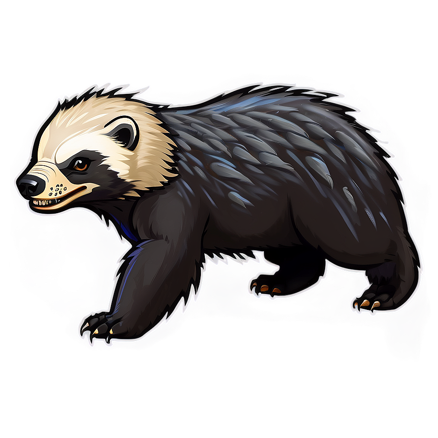 Animated Honey Badger Character Png 06252024 PNG