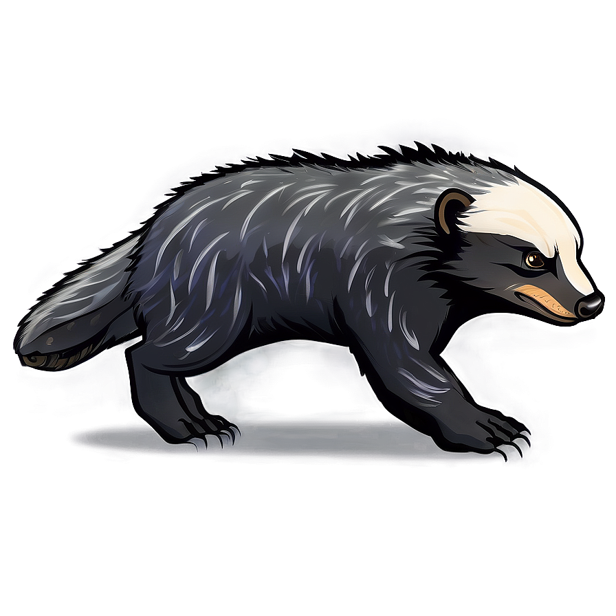 Animated Honey Badger Character Png Mlb74 PNG