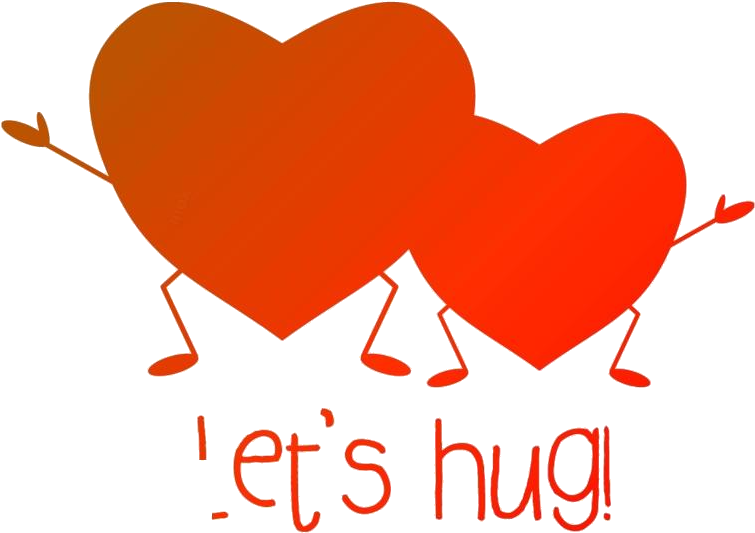 Animated Hugging Hearts PNG