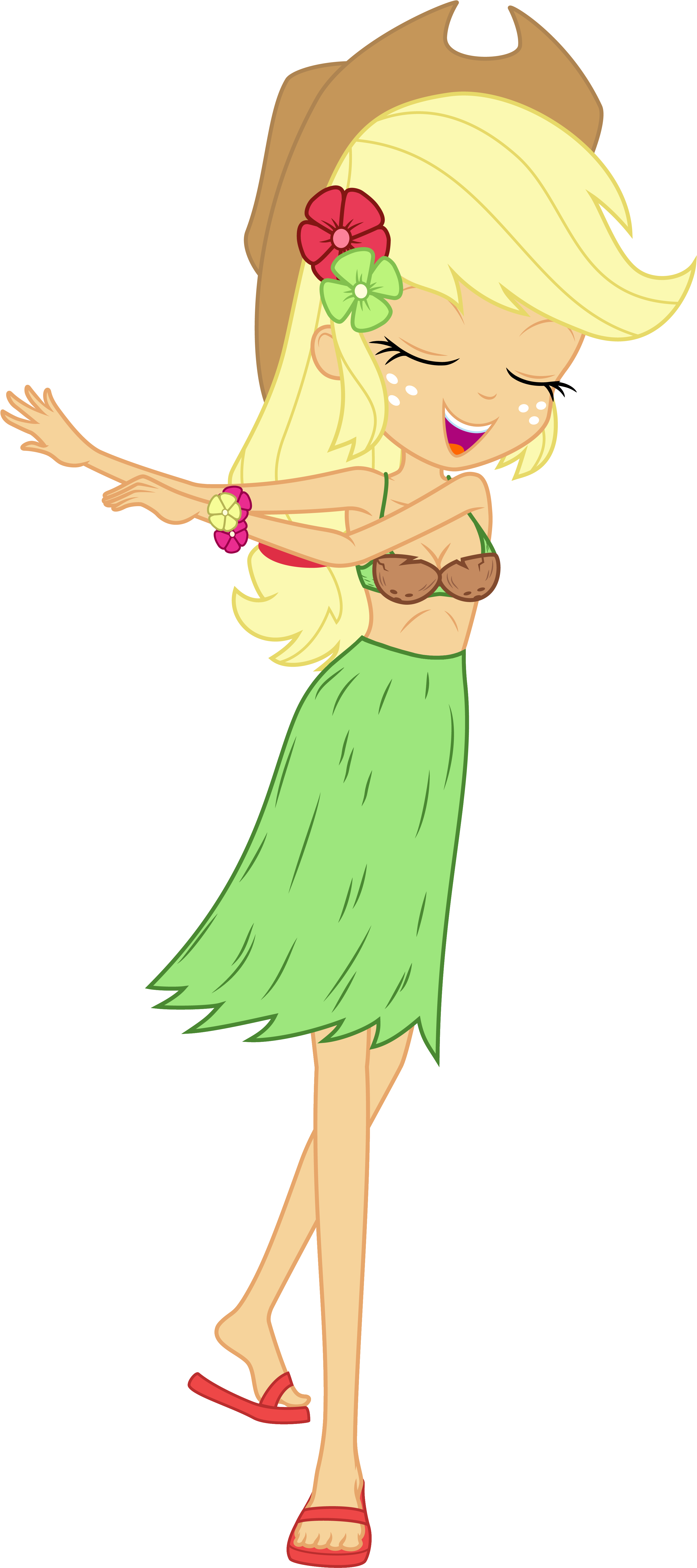 Animated Hula Girl Dancing PNG