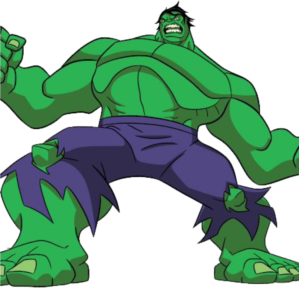 Animated Hulk Character Pose PNG