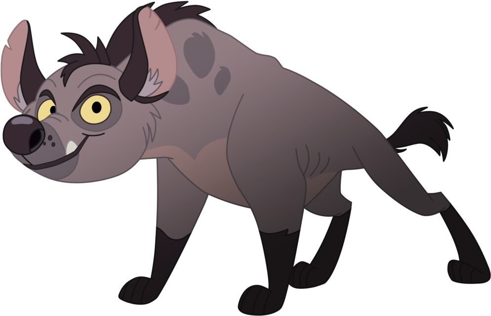 Animated Hyena Character PNG