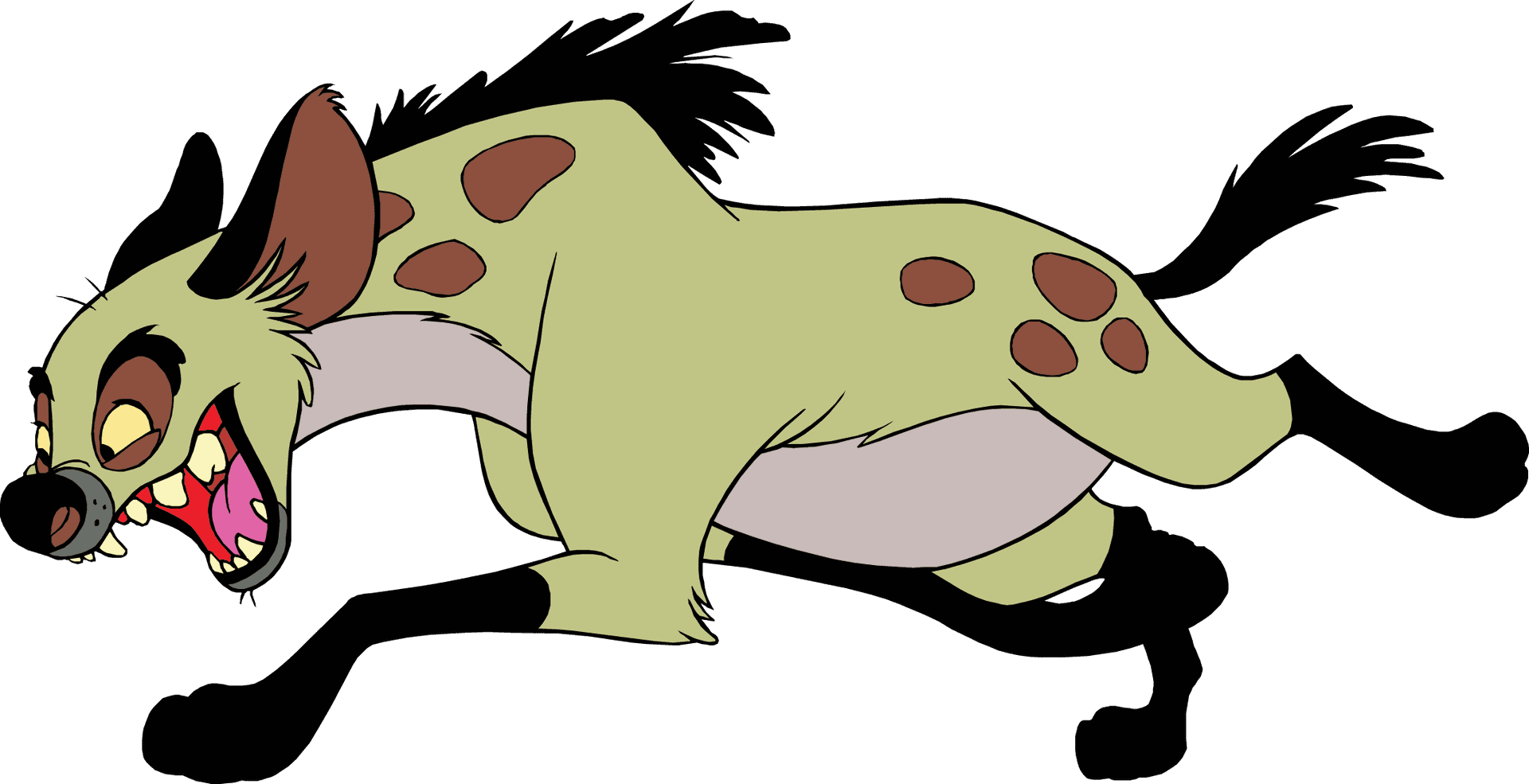 Animated Hyena Character Laughing.png PNG