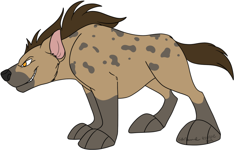 Animated Hyena Side View PNG