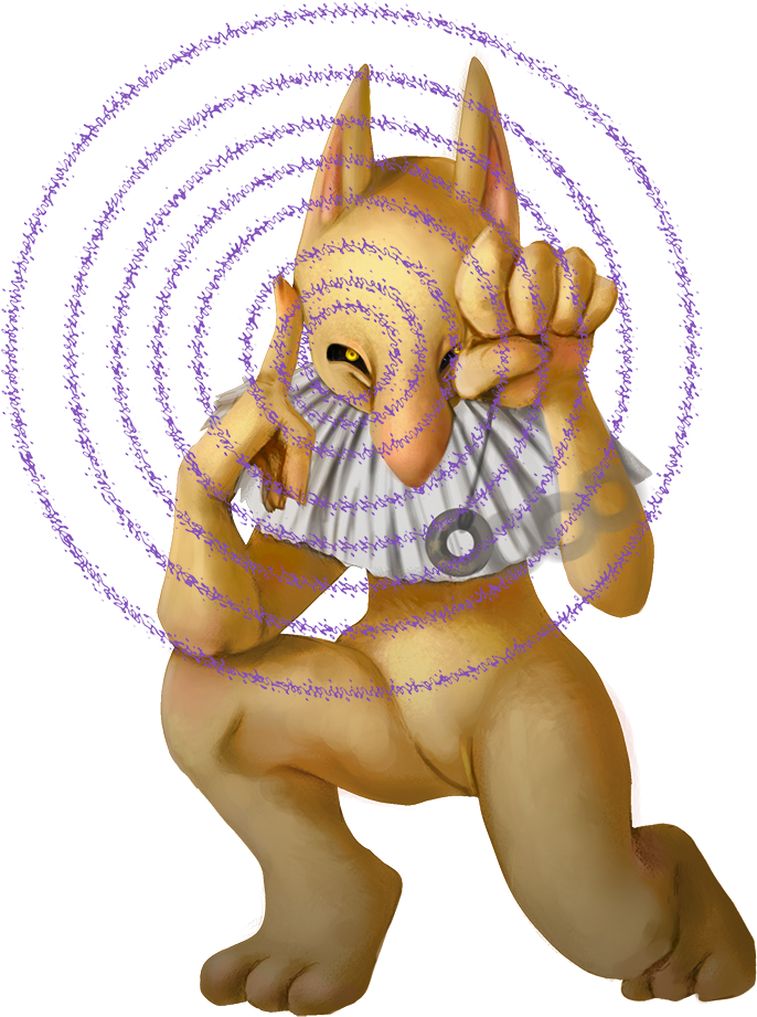 Animated Hypnosis Spiral Creature PNG