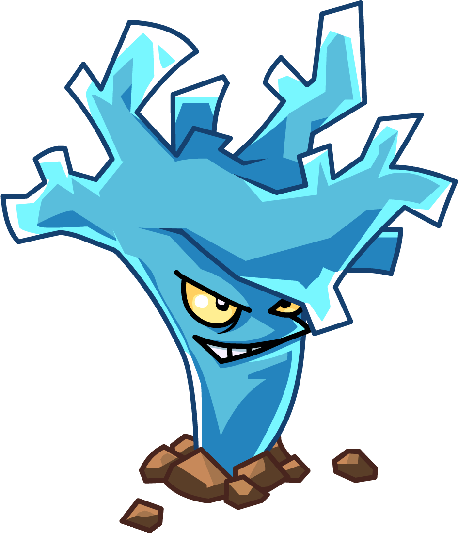 Animated Ice Elemental Character PNG