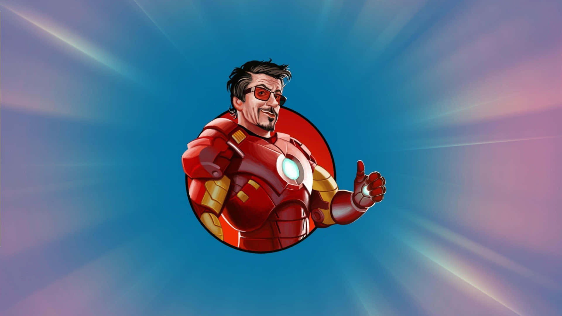 Animated Iron Man Flying Gesture Wallpaper