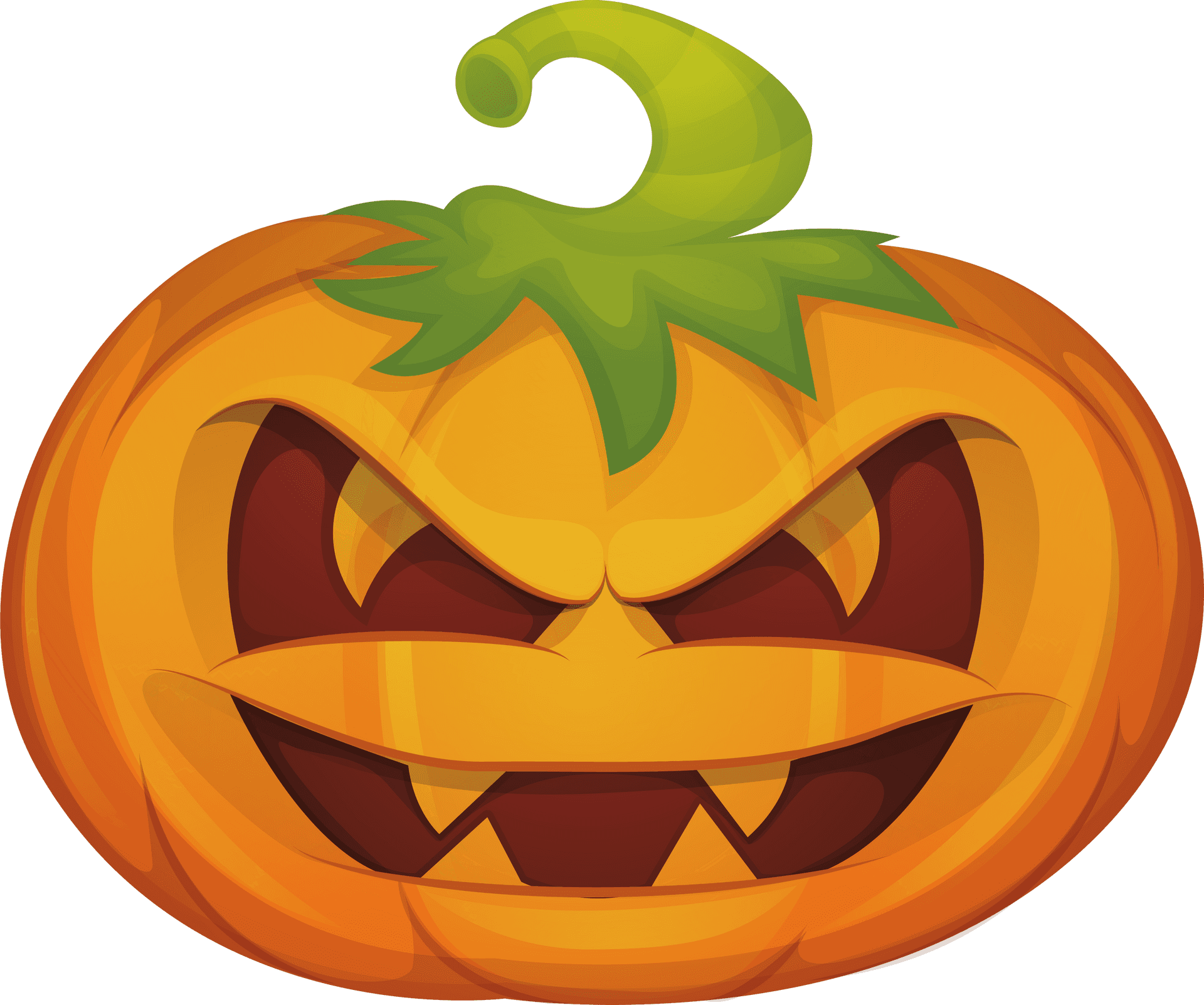 Animated Jack O Lantern Face PNG