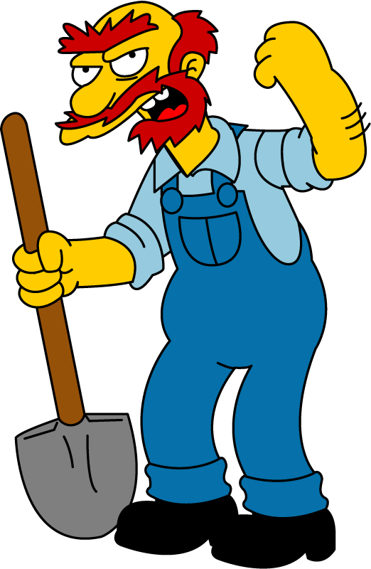 Animated Janitorwith Shovel PNG